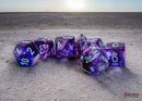 Nebula Mega-hedral Nocturnal/turquoise Luminary 7-Die Set