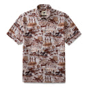 Men's Hawaiian Shirt Dawn of Artistry Print Cotton Button-down Vintage Aloha Shirt