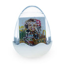 Egg-Shaped Water Globe Picture Frame with LED Light and Musical Bliss