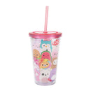 Squishmallows 16oz Acrylic Travel Cup with Straw