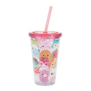 Squishmallows 16oz Acrylic Travel Cup with Straw
