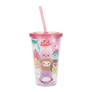 Squishmallows 16oz Acrylic Travel Cup with Straw