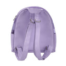 Kuromi Checkered Peekaboo Heart Purple Clear Mini Backpack