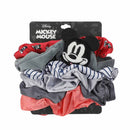 Disney Mickey Mouse 6 Pack 3D Plush Scrunchies