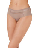 Calvin Klein Invisibles Mesh-Trim Hipster Panties Brown X-Large