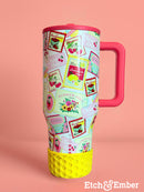 Sunny Yellow Waffle Tumbler Boot -Fall fits 20-40oz