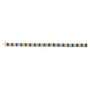 14K Yellow Gold 2/5 Cttw Diamond & 8.0 Cttw Baguette Cut Blue Sapphire Alternating Link Bracelet (G-H Color, VS1-VS2 Clarity) - 7" Inches