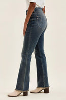 Judy Blue High Waist Double Button Frayed Hem Jeans