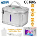 Foldable UV Disinfection Bag 20L/5.28Gal Portable LED UV Sanitizer Box USB-Powered Travel UV-C Cleaner Bag for Baby Bottles Toys Underwear Toothbrush