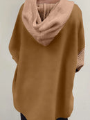 Drawstring Button Front Hoodie