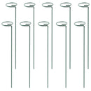 10 Packs 16in Plant Support Stakes Garden Flower Single Stem Support Stake Iron Plant Cage Support Ring For Tomatoes Orchid Lily Peony Rose Flower Ama