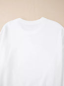 Halloween Pumpkin Patched Pattern Long Sleeve Sweatshirt