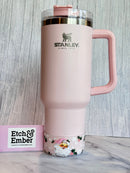 PINK VINTAGE Santa Tumbler Boot -Fall fits 20-40oz NEW! Patent Pending