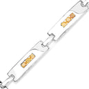 2.52 Carat Genuine Yellow Sapphire .925 Sterling Silver Bracelet