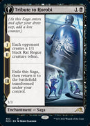 Tribute to Horobi // Echo of Death's Wail (NEO-462) - Kamigawa: Neon Dynasty: (Extended Art, fandfc, enchantment)