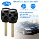2Pcs Keyless Entry Remote Shell Case Fit For Honda Accord 2008-2012 Car Key Fob Pad _x000B__x000B_Replacement N5F-S0084A N5F-A05TAA w/ Uncut Blade