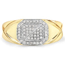 0.24 Carat Genuine White Diamond .925 Sterling Silver Ring