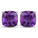 5.20 Carat Genuine Amethyst .925 Sterling Silver Earrings
