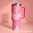 Strawberry Swirl WAFFLE Tumbler Boot