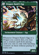 The Dragon-Kami Reborn // Dragon-Kami's Egg (PRE-181S) - Kamigawa: Neon Dynasty Promos: (fandfc, enchantment) Foil