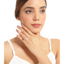 14K Rose Gold Plated 3.30 Carat Genuine Morganite .925 Sterling Silver Ring