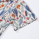 Hawaiian Shirt For Men Heron and Plants By Nina Leth Shirt Camp Collar 100% Cotton