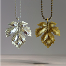 Metal Fall Leaf Charm - Tumbler Handle Charm