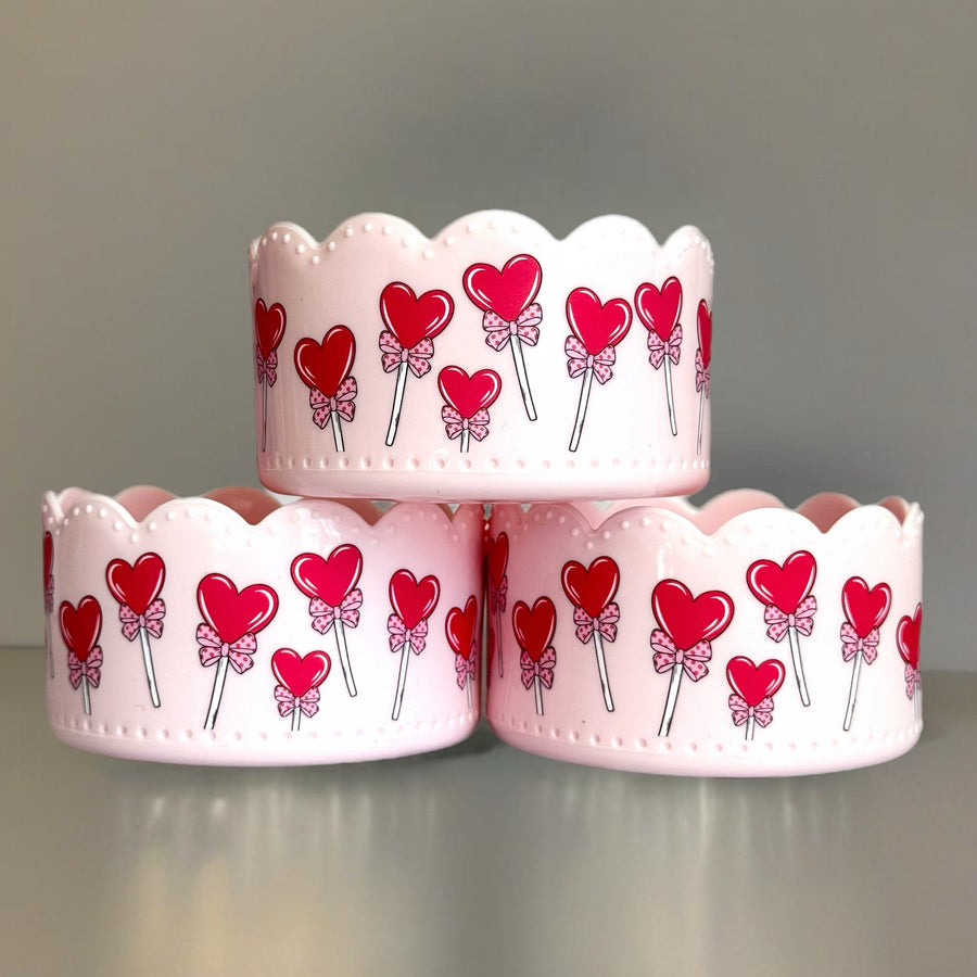 Heart Lollipop Scallop Tumbler Boot