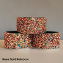 Rose Gold Rainbow Druzy BLING Tumbler Boot -fits 40oz New!