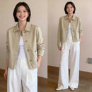 Japanese-style Minimalist Short Elegant Coat For Women