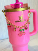 Cherry Love Deluxe Tumbler Charm Necklace
