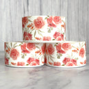 Peony Floral White Tumbler Boot