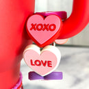 Conversation Heart Tumbler Bracelet - Tumbler Handle Charm