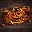 Stained Glass Pumpkin Playmat
