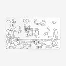 Colorbook Scuba Corgi Playmat