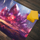 Red Mana Crystals Playmat