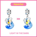 S925 Colorful Luminous Constellation Pendant