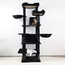 68in Multi-Level Cat Tree Tower with Hammocks & Scratching Posts
