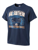 NCAA Football Schedule 2017 Short Sleeve Shirt Georgia Southern Eagles, Small