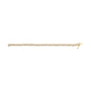 10K Yellow Gold 3 cttw Round-Cut Diamond Spiral Link 7.50" Bracelet (I-J Color, I1-I2 Clarity)