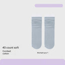 Combed Cotton Sweat-absorbent Deodorant Solid-color Knee-high Socks