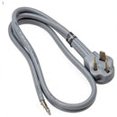 Prime RD100304 3-Pole 3-Wire SRDT 30A 125/250-Volt Dryer Cord, Gray, 4-Feet