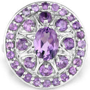 2.67 Carat Genuine Amethyst .925 Sterling Silver Ring