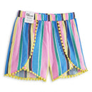 Epic Threads Big Girls Striped Challis Shorts, Lemon Zest Size Medium
