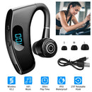 Unilateral Wireless V5.2 Earpiece Rechargeable Wireless in-Ear Headset with Hook for Car Driving Phone Call Office