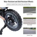 Kids 6V Electric Ride-On Motorcycle with Training Wheels, Battery Powered Toy Bike
