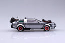 1/43 BACK TO THE FUTURE 1/43 Pullback DELOREAN from PART 3 & Rail road Model Kit