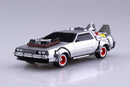 1/43 BACK TO THE FUTURE 1/43 Pullback DELOREAN from PART 3 & Rail road Model Kit