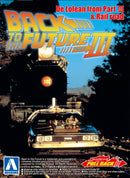1/43 BACK TO THE FUTURE 1/43 Pullback DELOREAN from PART 3 & Rail road Model Kit