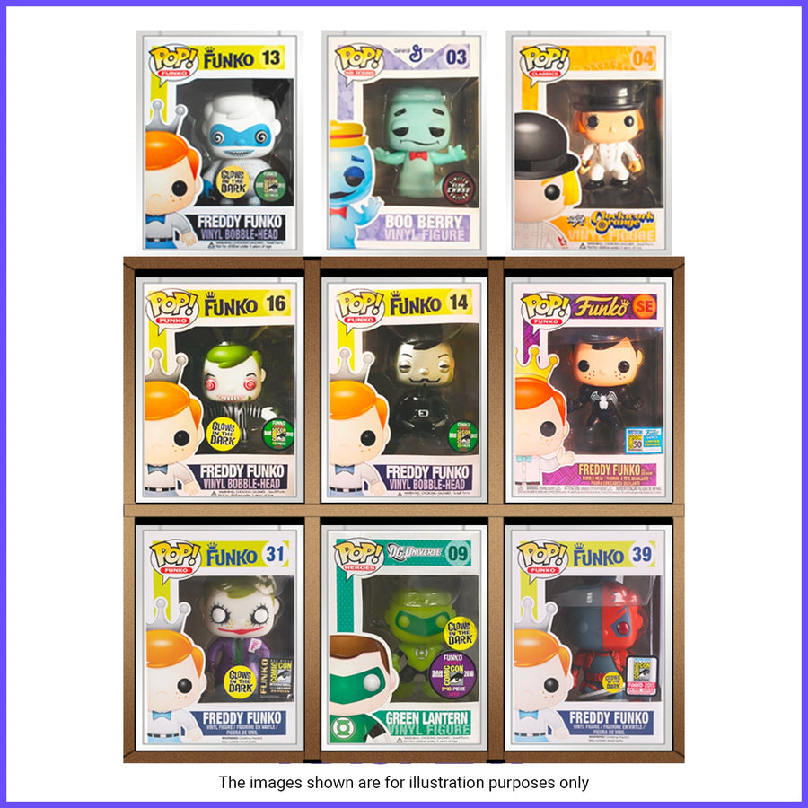 GRAIL KUBBIE BROWN (3x2) - In Box Display Case for Funko Pops in Acrylic Hard Stack Armor (Cardboard)